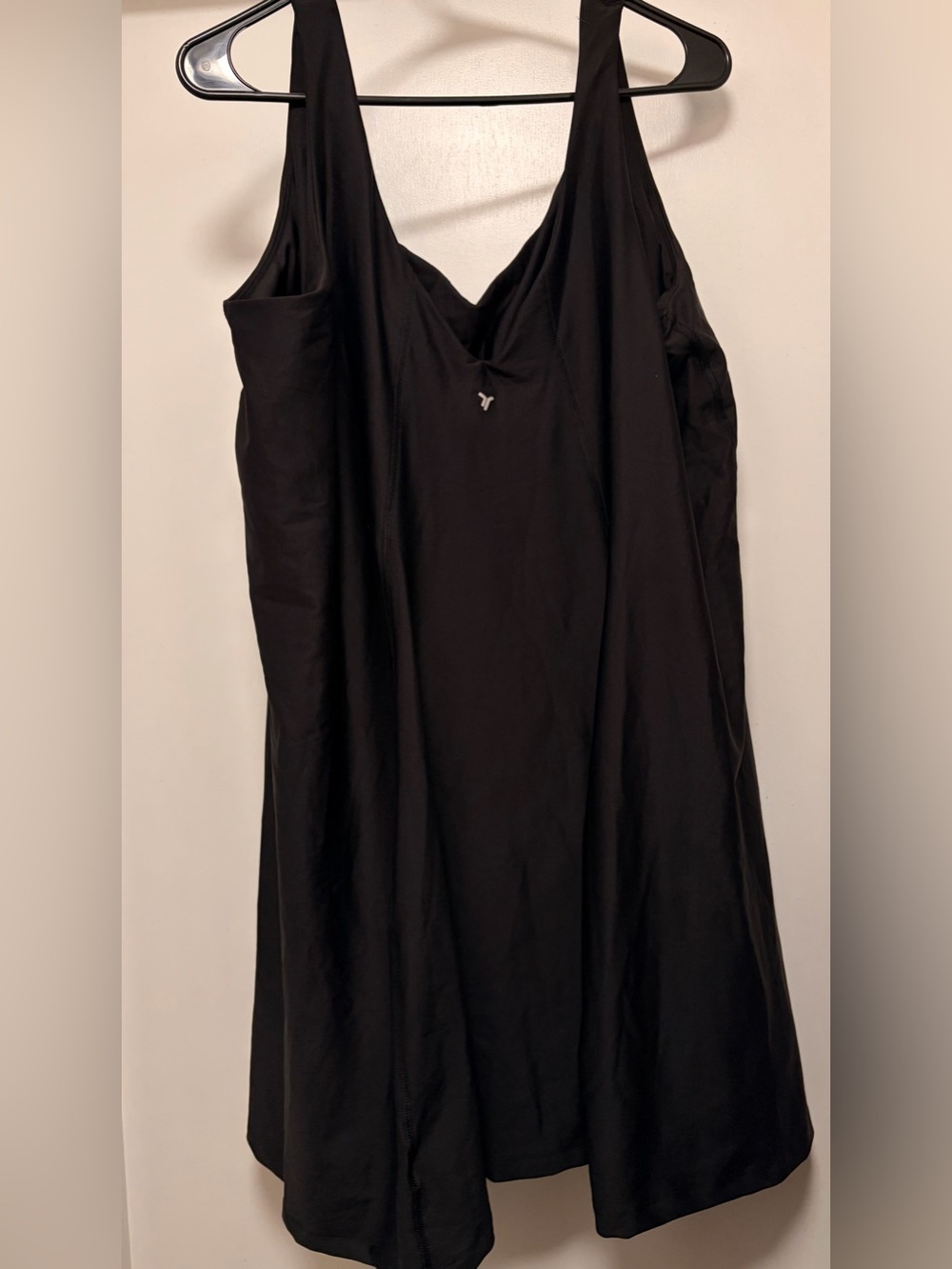 Black V-Neck Workout Dress